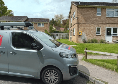 Wiltshire Council Defibrilator at Clays Orchard, Fovant